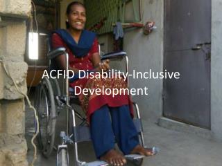 ACFID Disability-Inclusive Development