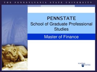 PENNSTATE School of Graduate Professional Studies