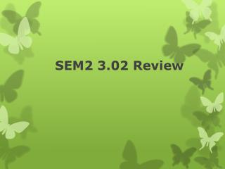 SEM2 3.02 Review
