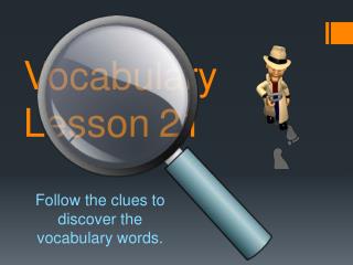 Vocabulary Lesson 21