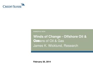 Winds of Change - Offshore Oil &amp; Gas