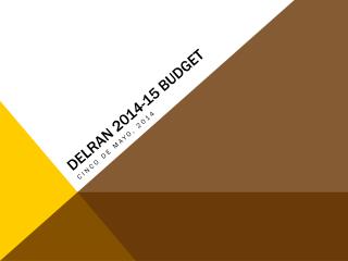 Delran 2014-15 budget
