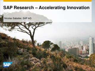 SAP Research – Accelerating Innovation