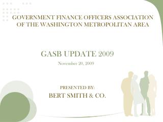 Government Finance Officers Association of the Washington metropolitan area