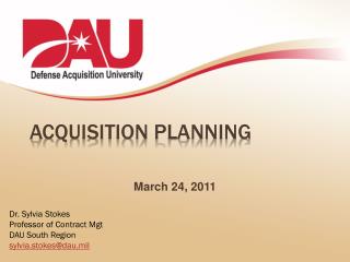 Acquisition Planning