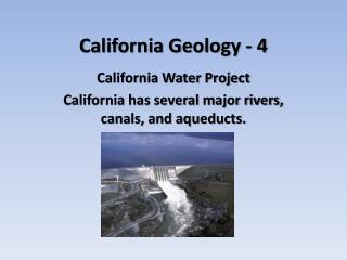 California Geology - 4