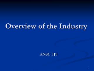 Overview of the Industry