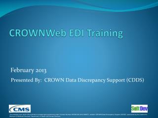 CROWNWeb EDI Training