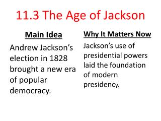 11.3 The Age of Jackson