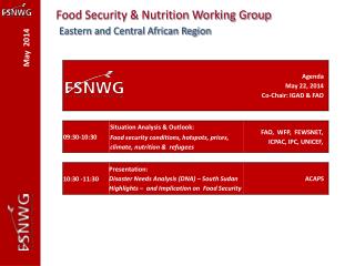 Food Security &amp; Nutrition Working Group Eastern and Central African Region