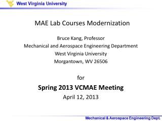 MAE Lab Courses Modernization