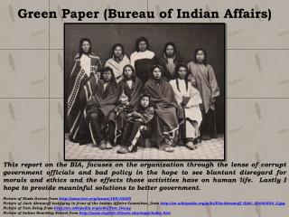Green Paper (Bureau of Indian Affairs)