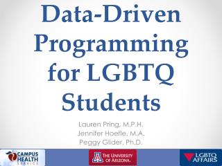 Data-Driven Programming for LGBTQ Students