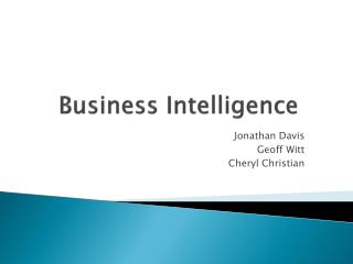 Business Intelligence