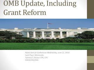 OMB Update, Including Grant Reform