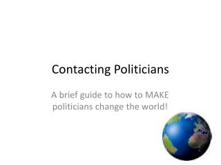 Contacting Politicians
