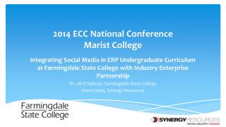 2014 ECC National Conference Marist College