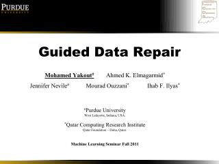 Guided Data Repair