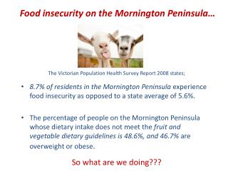 Food insecurity on the Mornington Peninsula…
