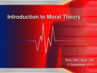 Introduction to Moral Theory
