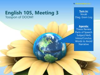 English 105, Meeting 3
