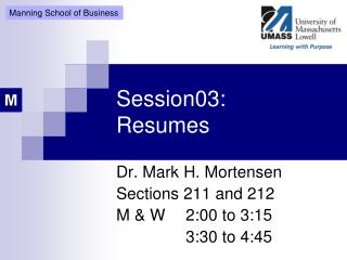 Session03: Resumes