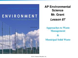 AP Environmental Science Mr. Grant Lesson 87