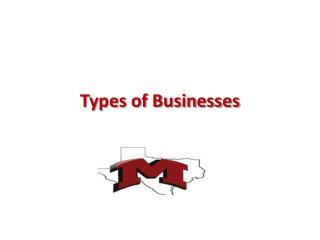 Types of Businesses