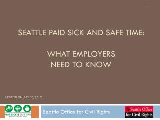 Seattle paid sick and safe time: what employers need to know