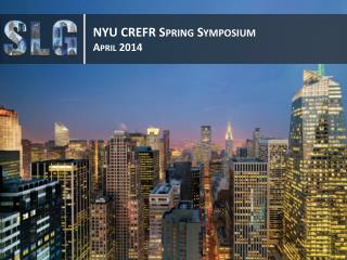 NYU CREFR Spring Symposium April 2014