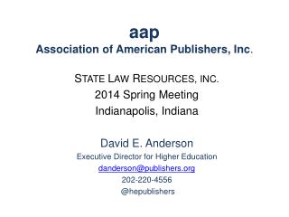 aap Association of American Publishers, Inc .