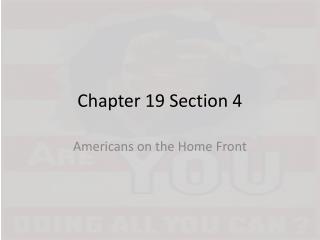 Chapter 19 Section 4