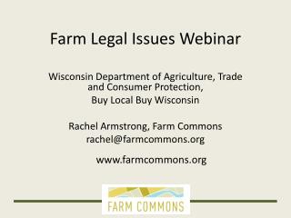 Farm Legal Issues Webinar