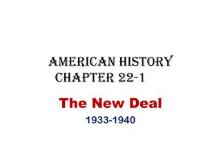 American History Chapter 22-1