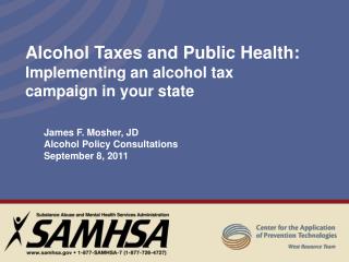 Alcohol Taxes and Public Health: Implementing an alcohol tax campaign in your state