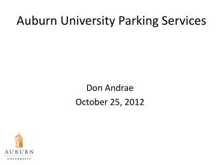 Auburn University Parking Services