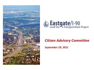 Citizen Advisory Committee September 29, 2011