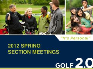 2012 Spring Section Meetings