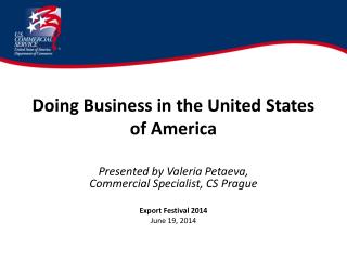 Doing Business in the United States of America