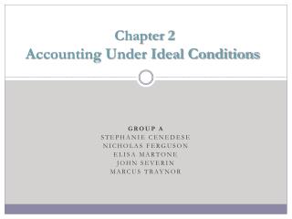 Chapter 2 Accounting Under Ideal Conditions