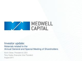 Investor update: Materials related to the Annual General and Special Meeting of Shareholders