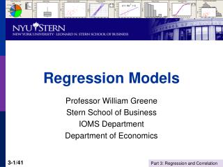 Regression Models