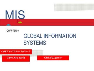GLOBAL INFORMATION SYSTEMS