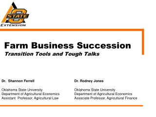 Farm Business Succession Transition Tools and Tough Talks