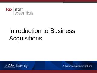 Introduction to Business Acquisitions