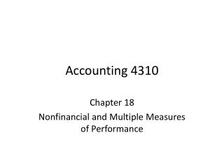Accounting 4310