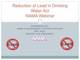 Reduction of Lead in Drinking Water Act NAMA Webinar