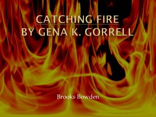Catching Fire By gena k. gorrell