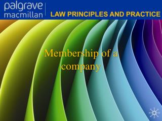 Membership of a company