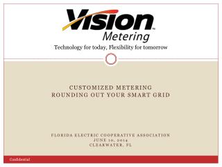 Customized metering Rounding out your Smart Grid Florida Electric Cooperative Association June 10, 2014 Clearwater, fl